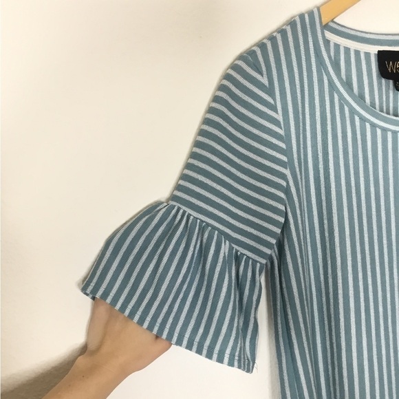 Anthropology W5 Striped Bell Sleeve Top - Picture 2 of 5